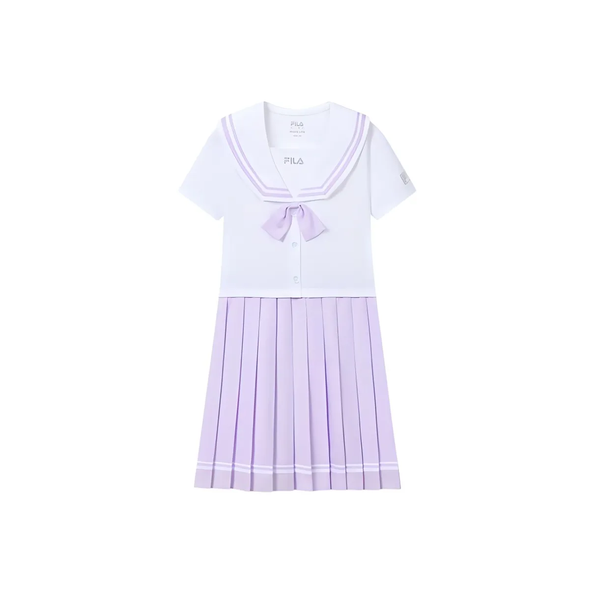FILA KIDS Детское платье стандартного белого цвета для малышей