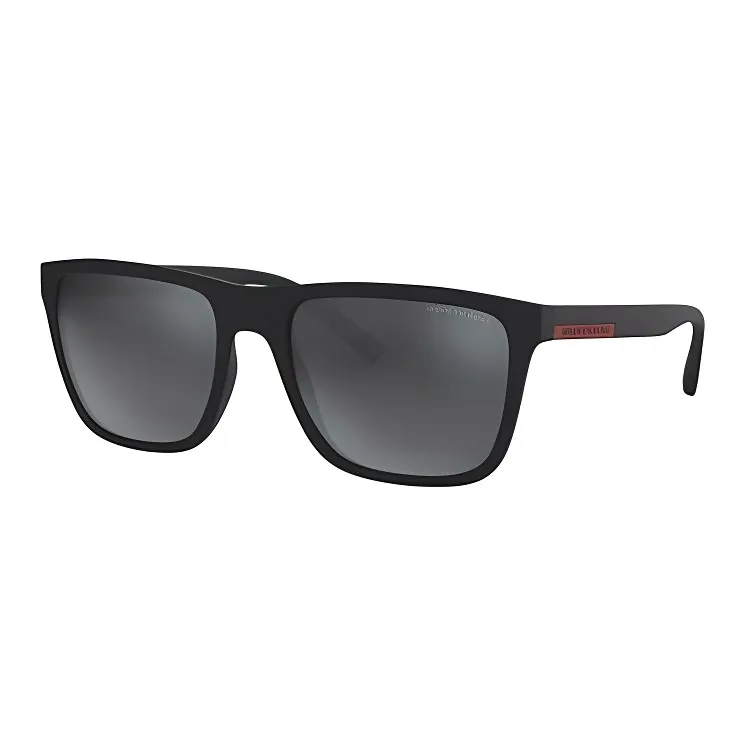 ARMANI EXCHANGE Square Frame Sunglasses Dark Grey & Black