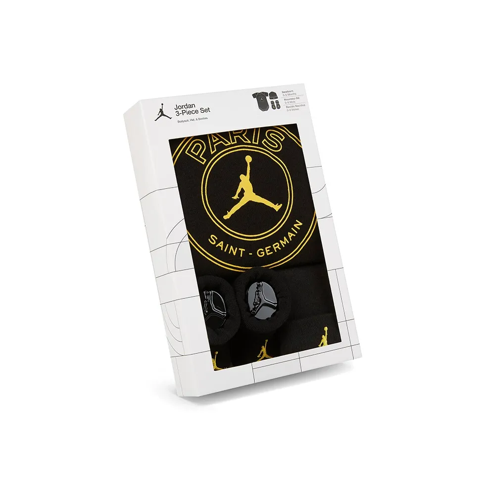 Джордан Infant And Toddler Костюм Paris Saint Germain Черный Infant And Toddler