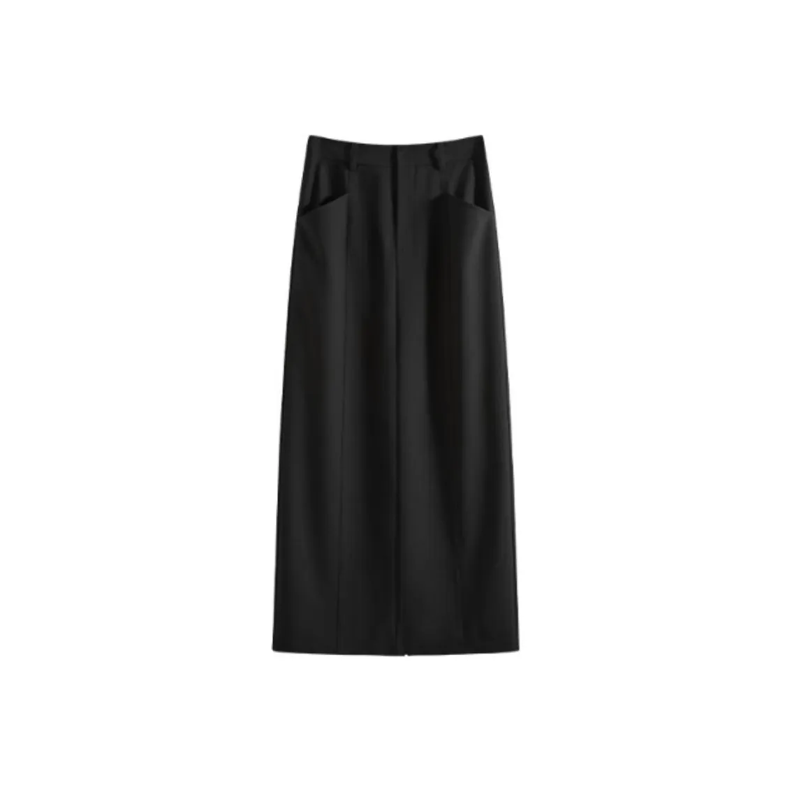 FANSILANEN Повседневный Длинный Юбка Женские Черный