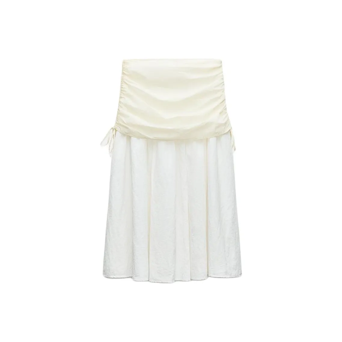 ZARA Collaboration Повседневная Длинная Юбка Женская Белая