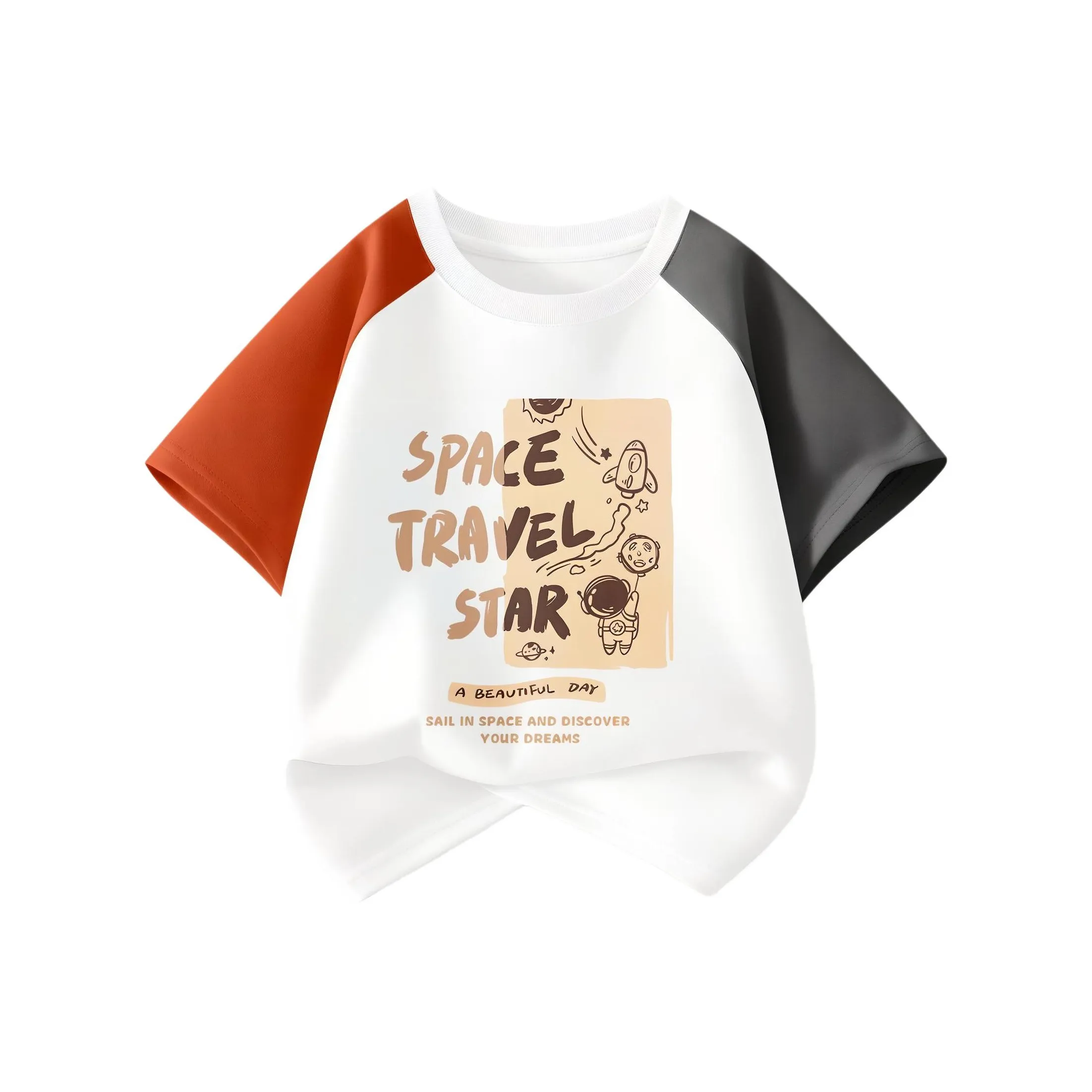 FAIRWHALE T-рубашка Оранжевая Серая Детская