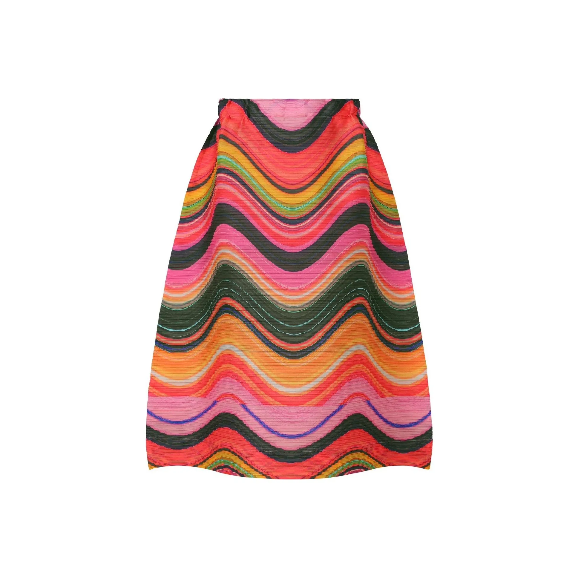 PLEATS PLEASE ISSEY MIYAKE FW22 Casual Long Skirts Women's Pink