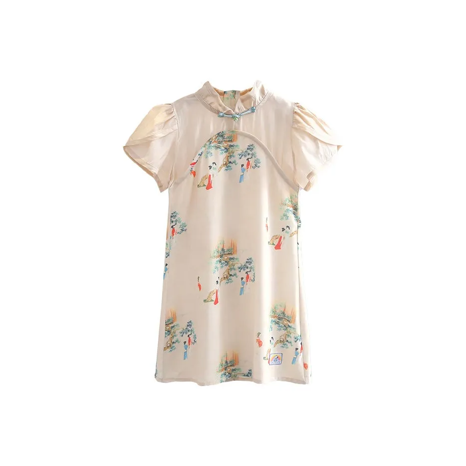 SNOOPY Платье Абрикос для детей 3-7 лет