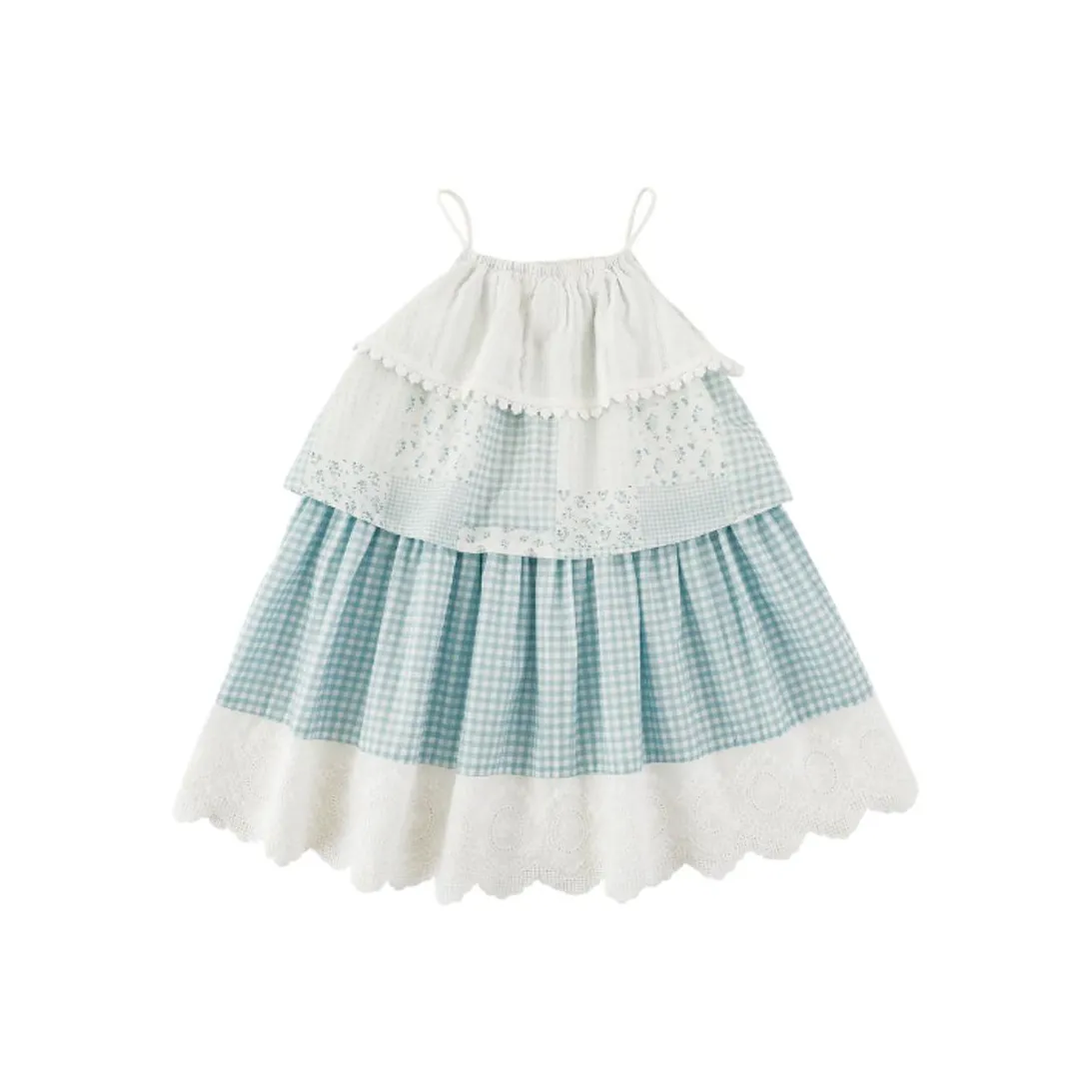 YOEHYAUL Детское платье для дошкольников Тортик Платье Синий