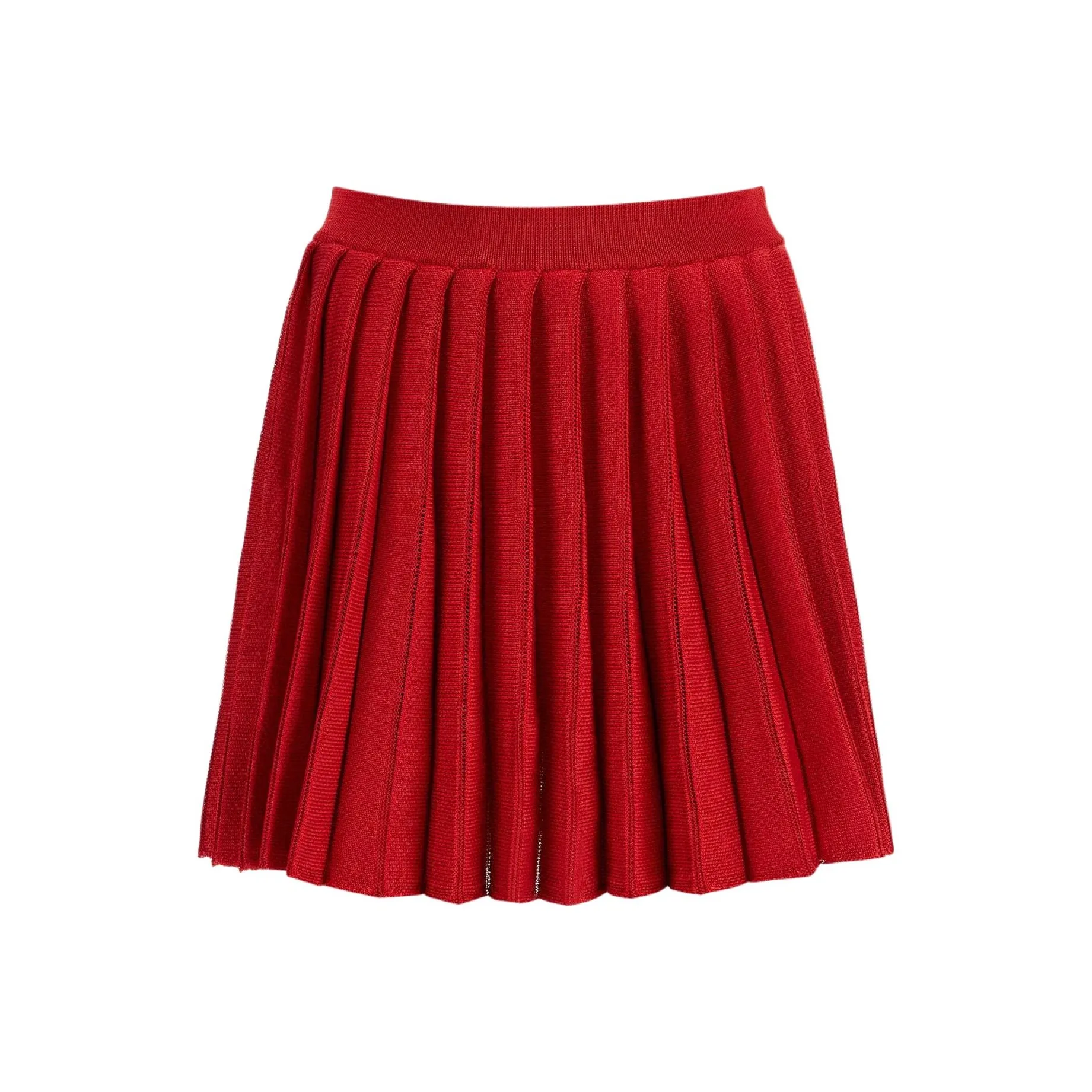 Self portrait Pleated Knit Mini Skirt