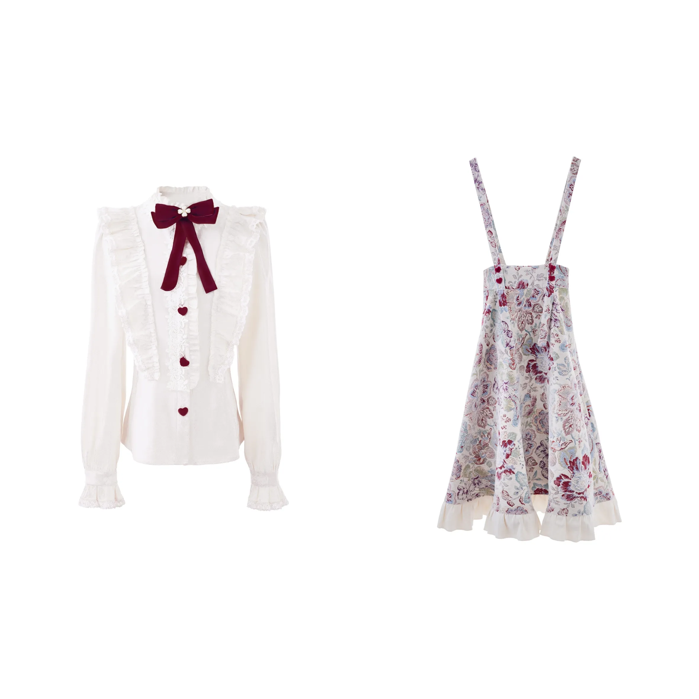 Blovelan Комплект с юбкой Женские Myriad Flowers Бархат