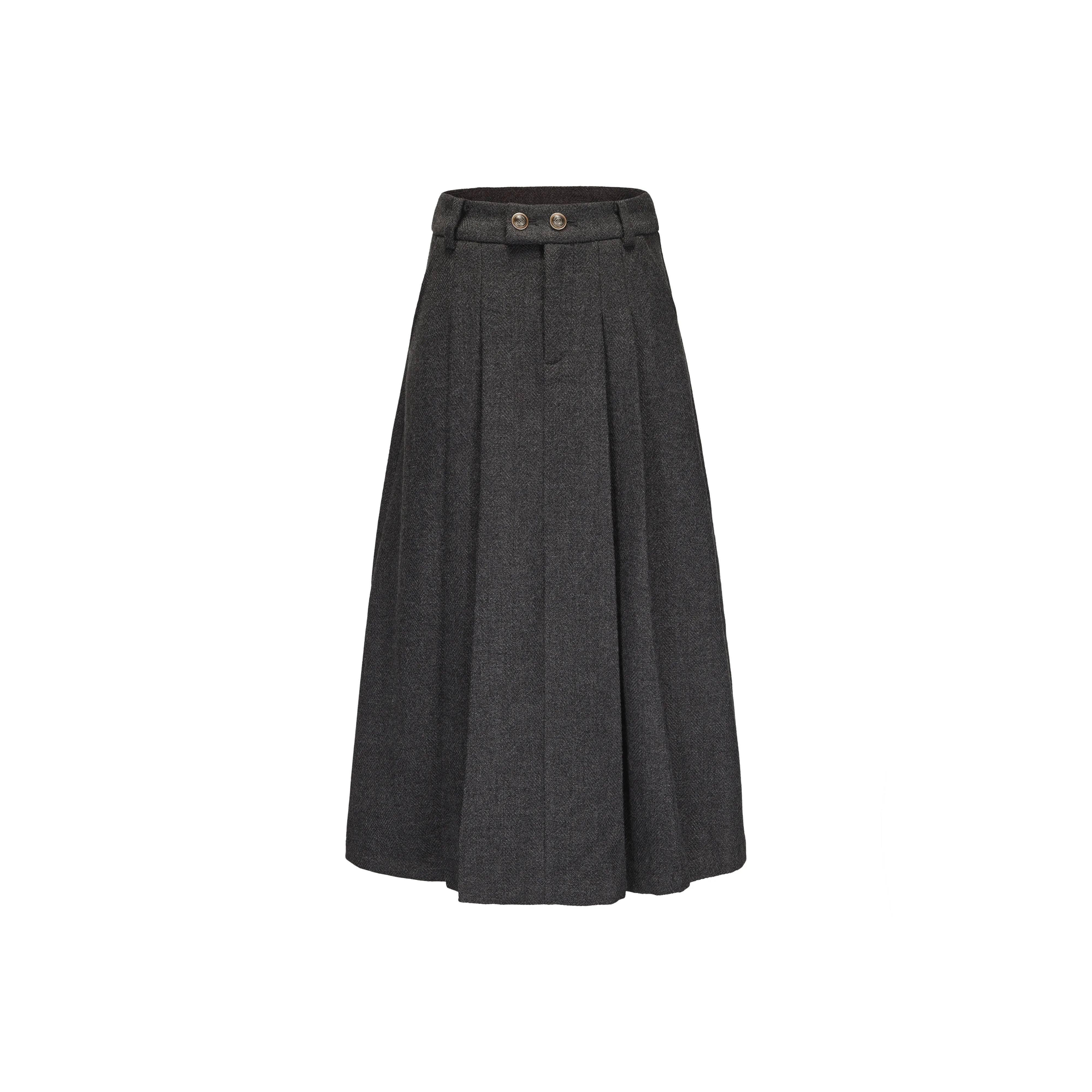 CHIWAWAMEME Повседневный длинный юбка женский серая клетка