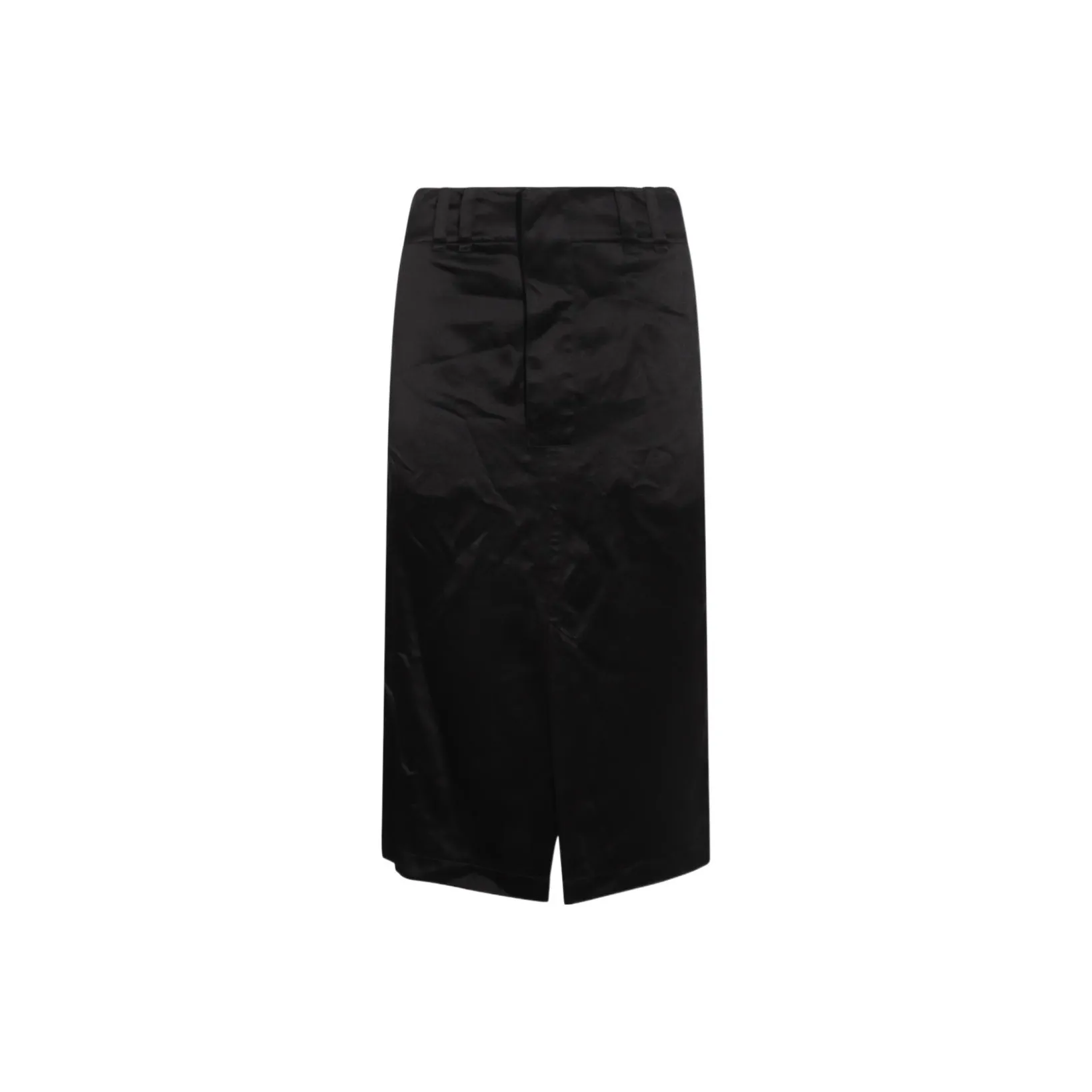 SAINT LAURENT Front Slit Midi Skirt