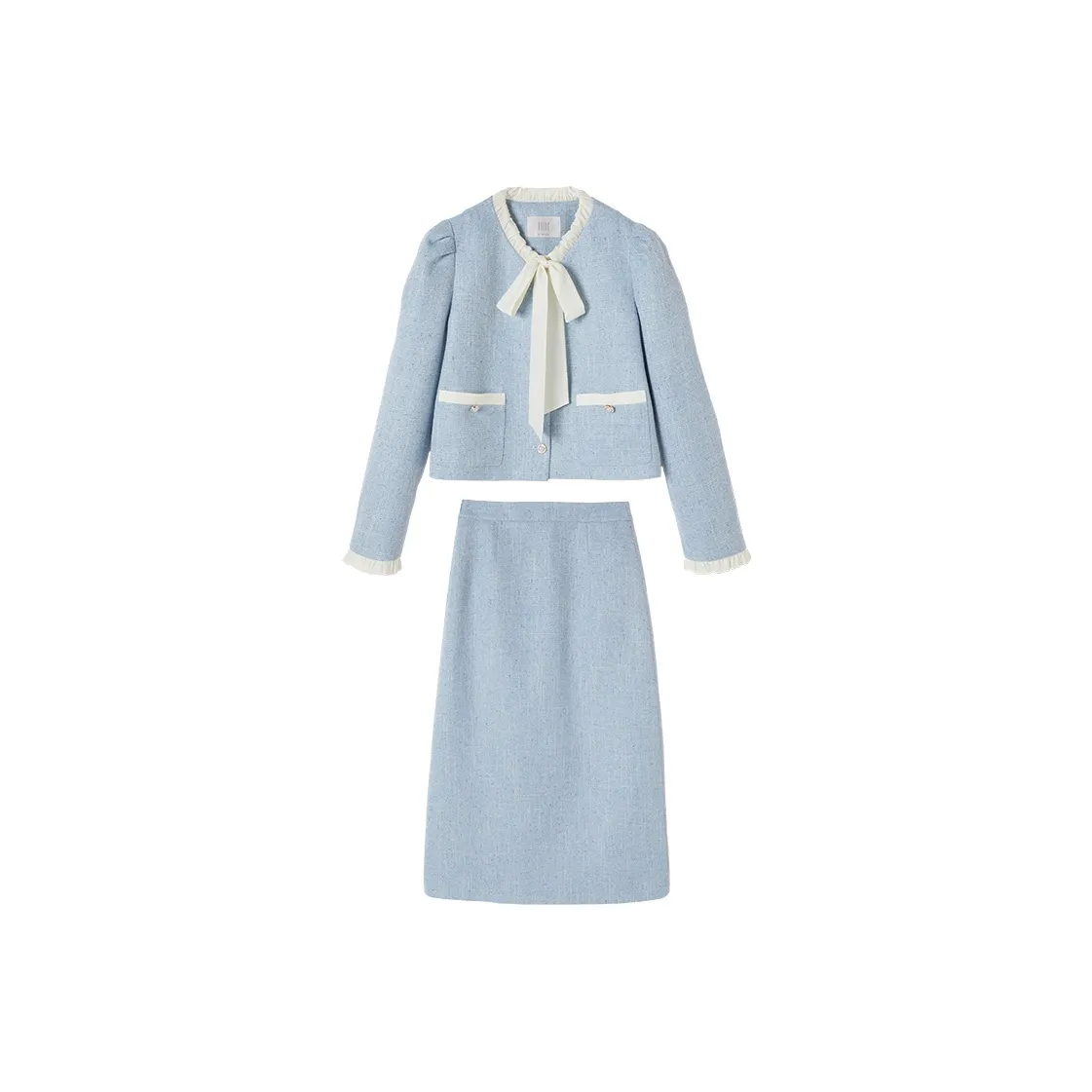 XIANGYING Комплект с юбкой Женские Синий