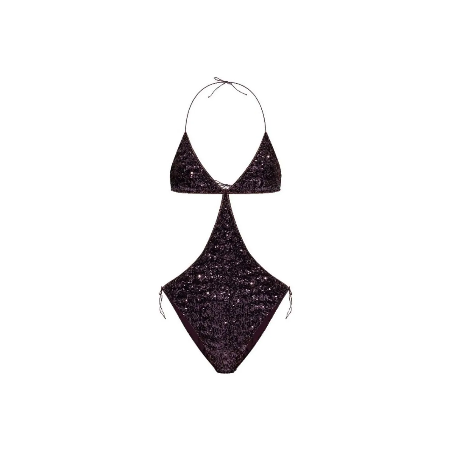 Oséree Sequin embellished Triangle cup Swimsuit