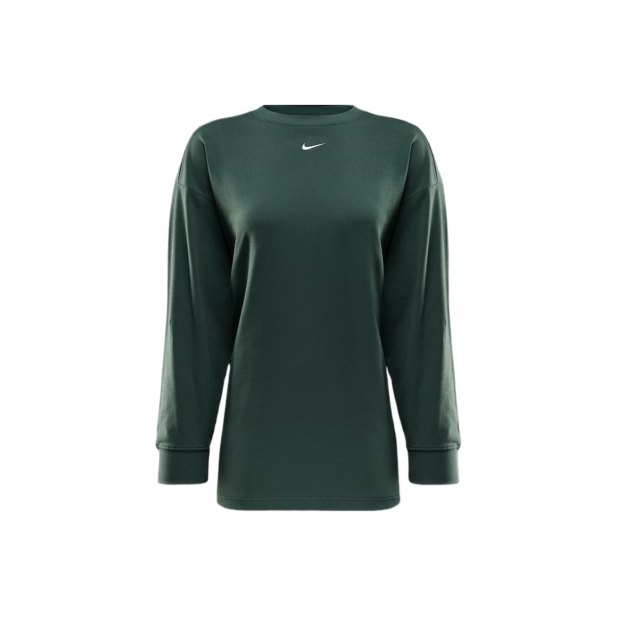 Nike Swoosh Drop Shoulder Sleeve T Shirt Women's Vintage Green