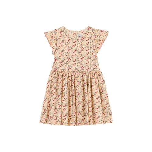 PETIT BATEAU Желтые Платья для Детей