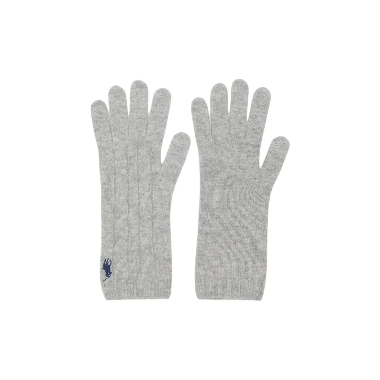 Polo Ralph Lauren Cashmere, Cotton Knit Gloves Unisex Gray