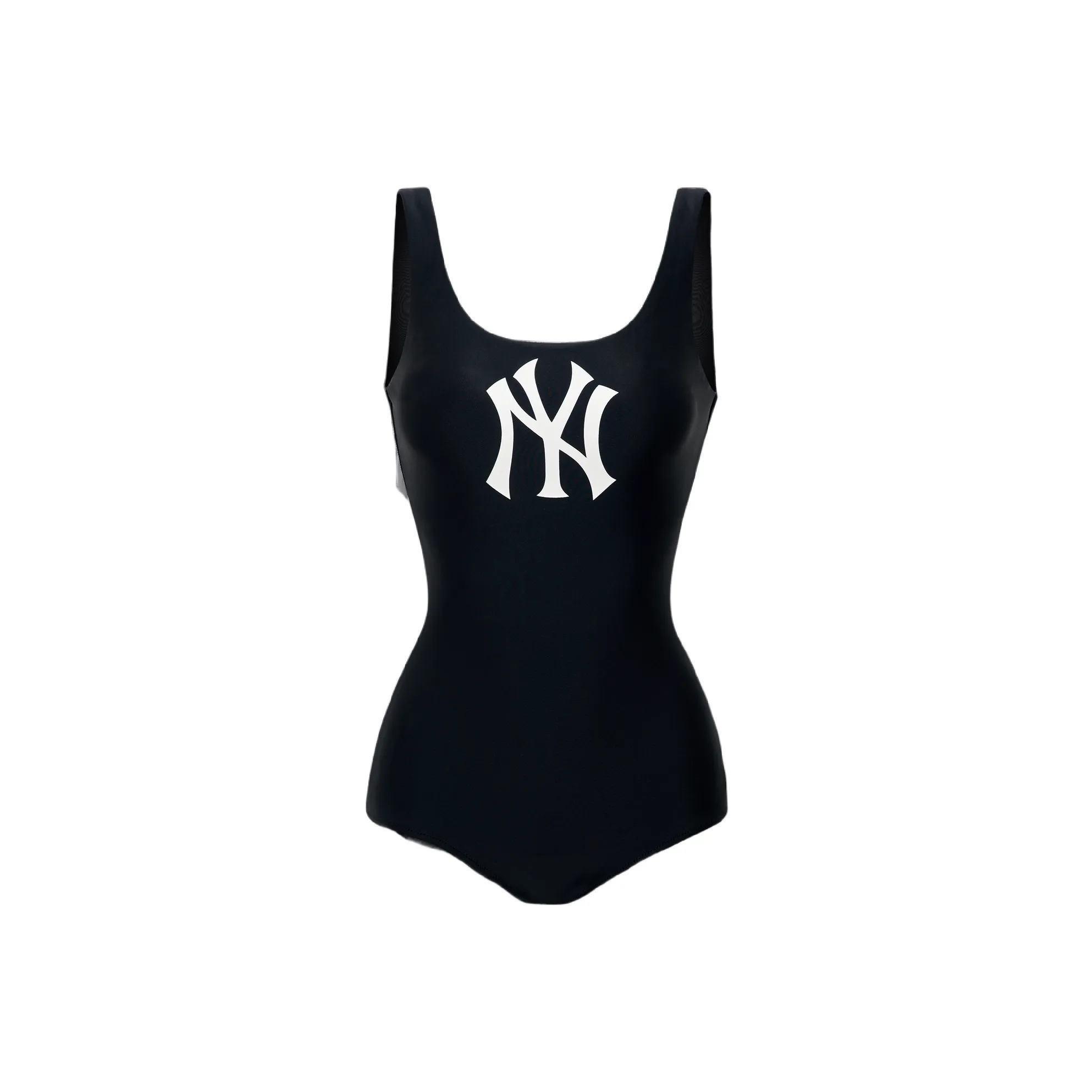 Mlb Base Logo New York Yankees One-piece Swimsuit Women's Black
