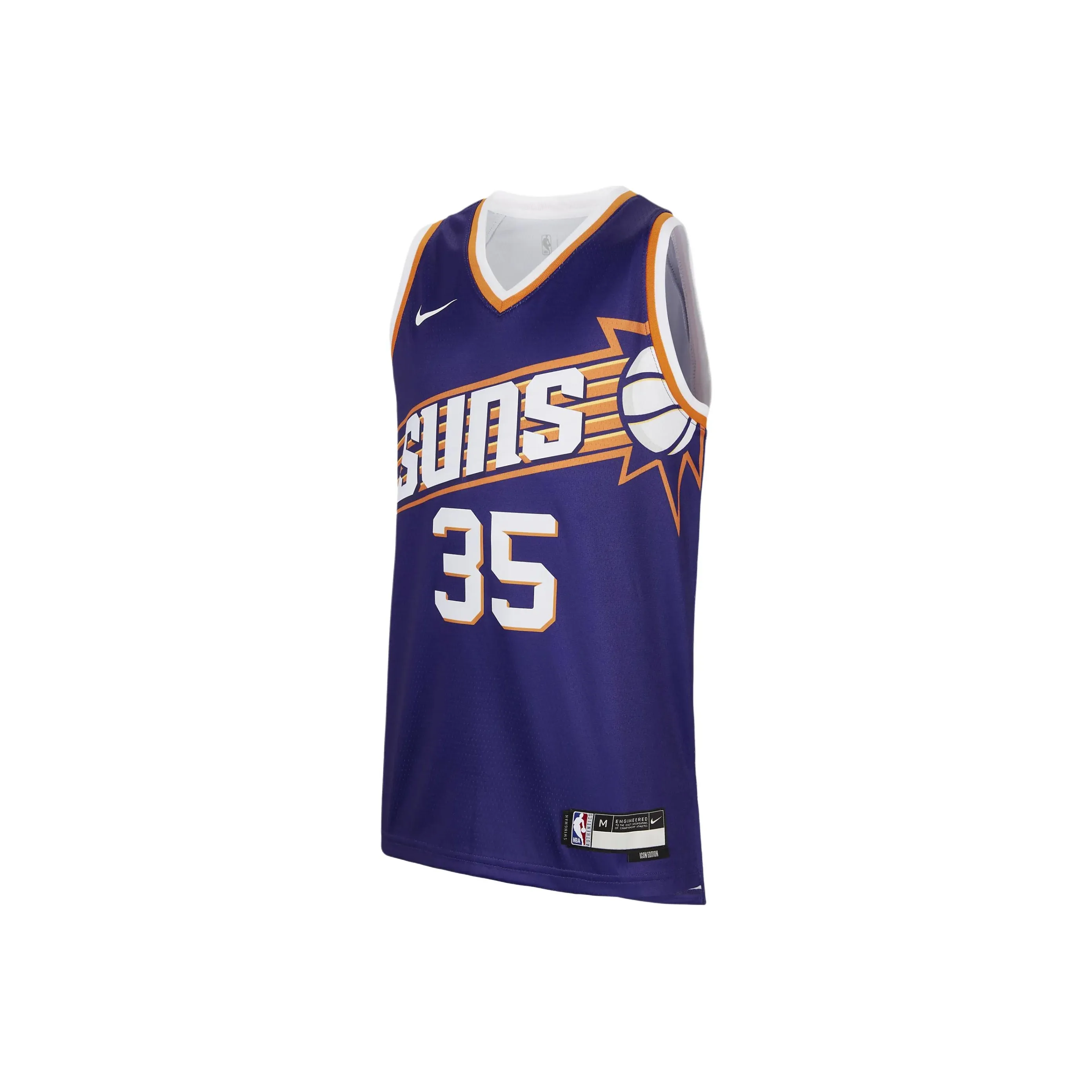 Nike Повседневная спортивная одежда Dri Fit NBA Swingman Джерси Phoenix Suns Новый орхидеево-фиолетовый Детский