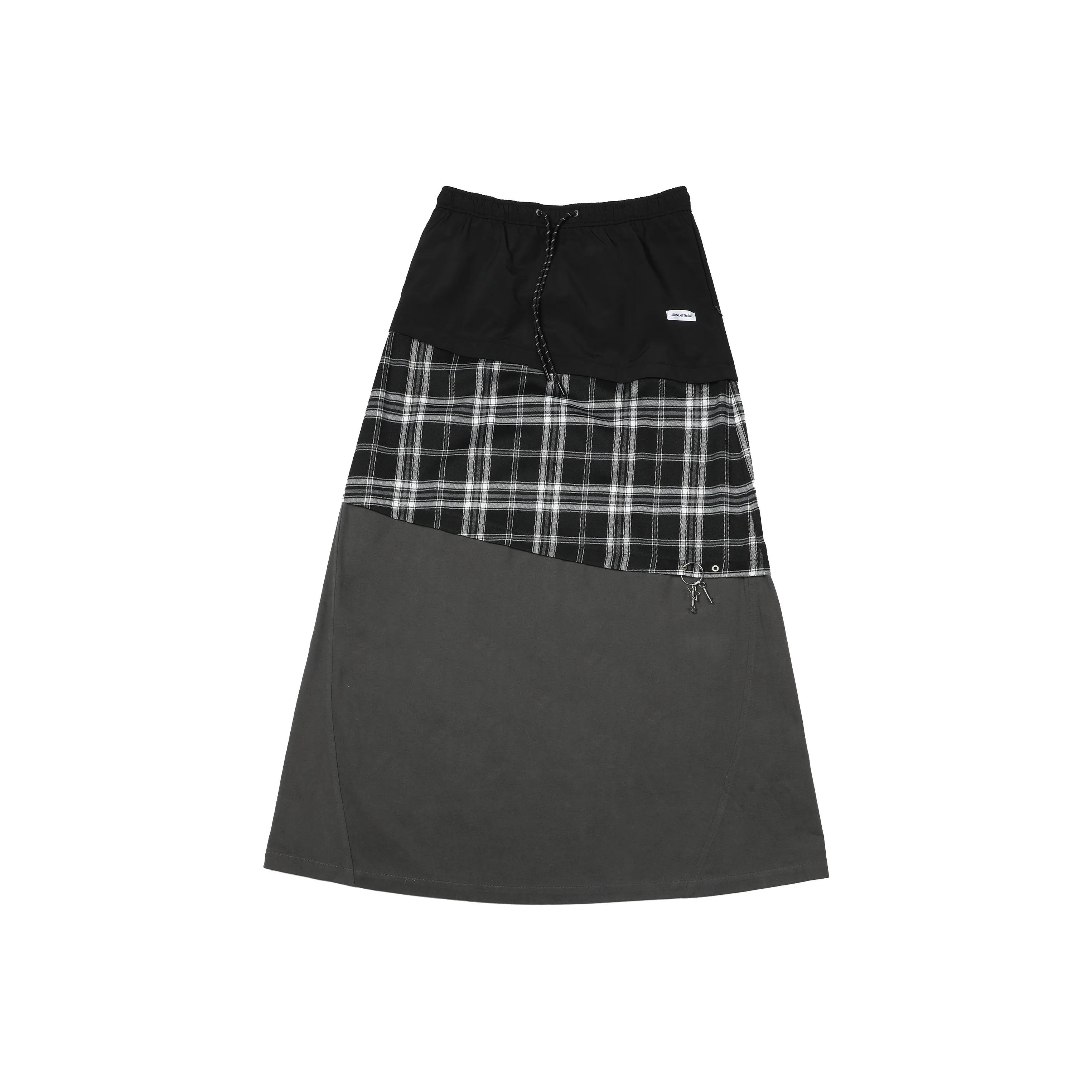 JIKOO Повседневная длинная юбка женская черная