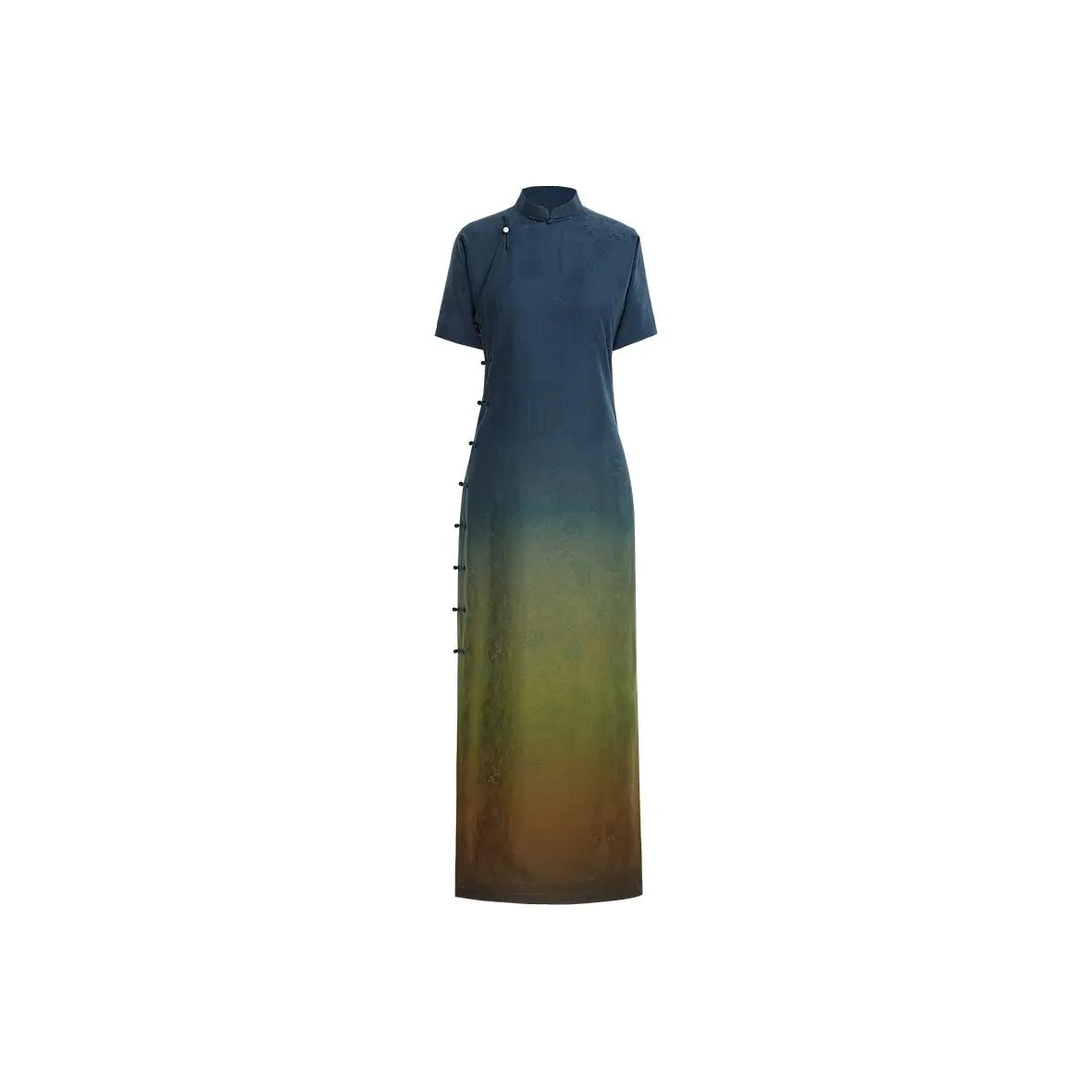 YICHENGFENGXU Чунсам Женский Синий Зеленый