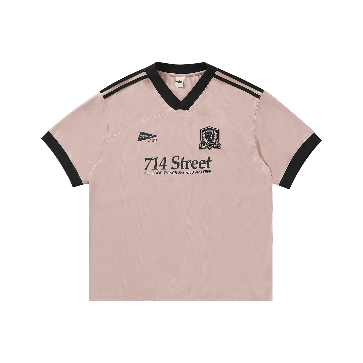 714STREET Гигроскопичность Быстросохнущий Кожа-дружественный Спортивный Спущенный плечо Короткий рукав T-рубашки Унисекс