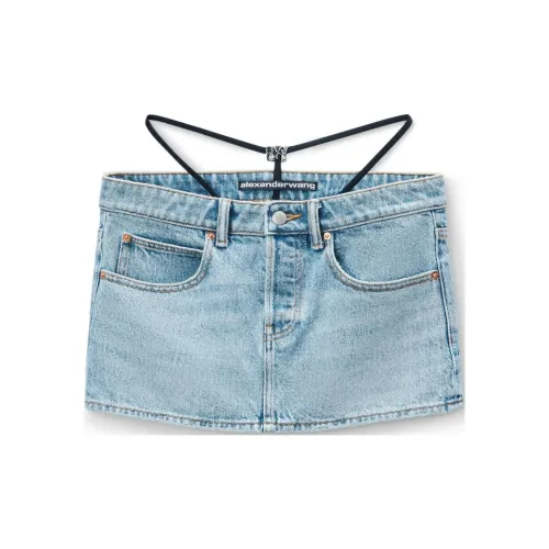 alexander wang Синие Женские Джинсовые Короткие Юбки