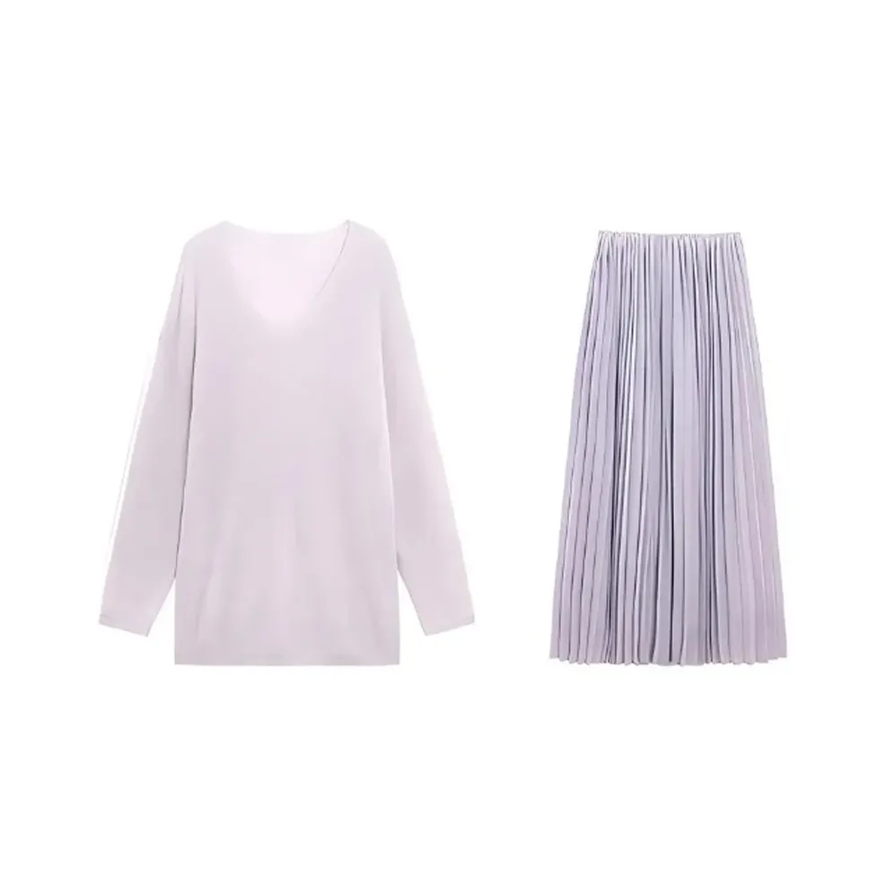 LWLG Фиолетовый Женские Комплекты с юбкой