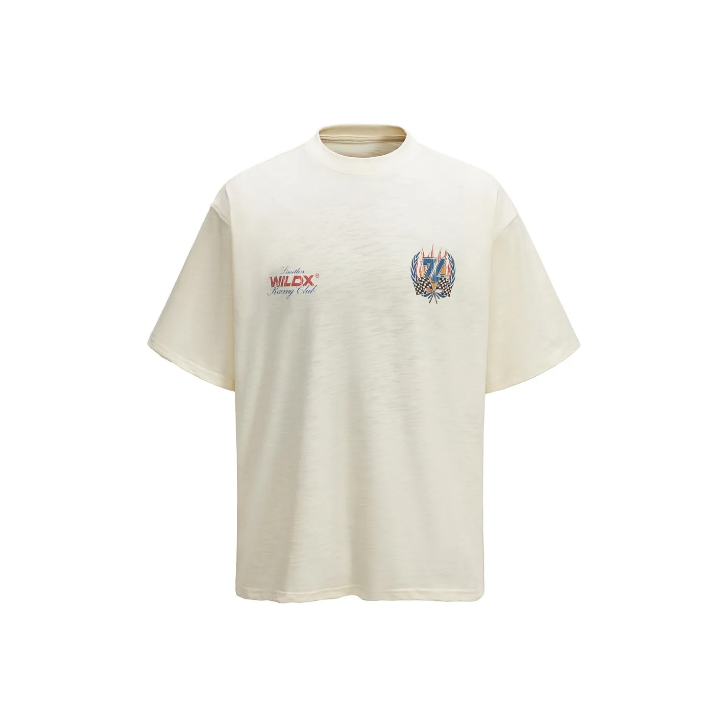 WILDX Гонки Экрю Унисекс Футболка