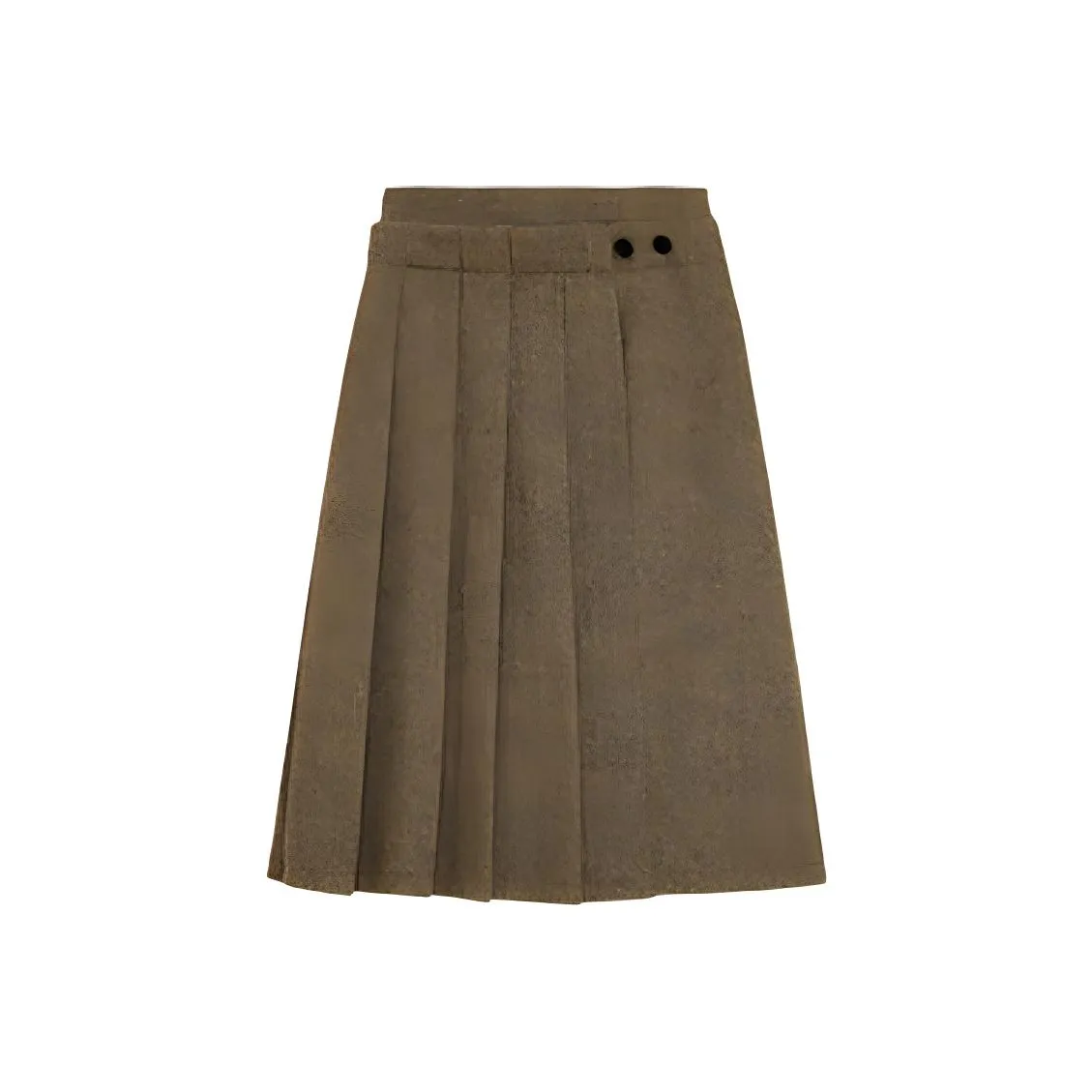 Omont Повседневный Длинный Юбка Женская Коричневая с Принтом