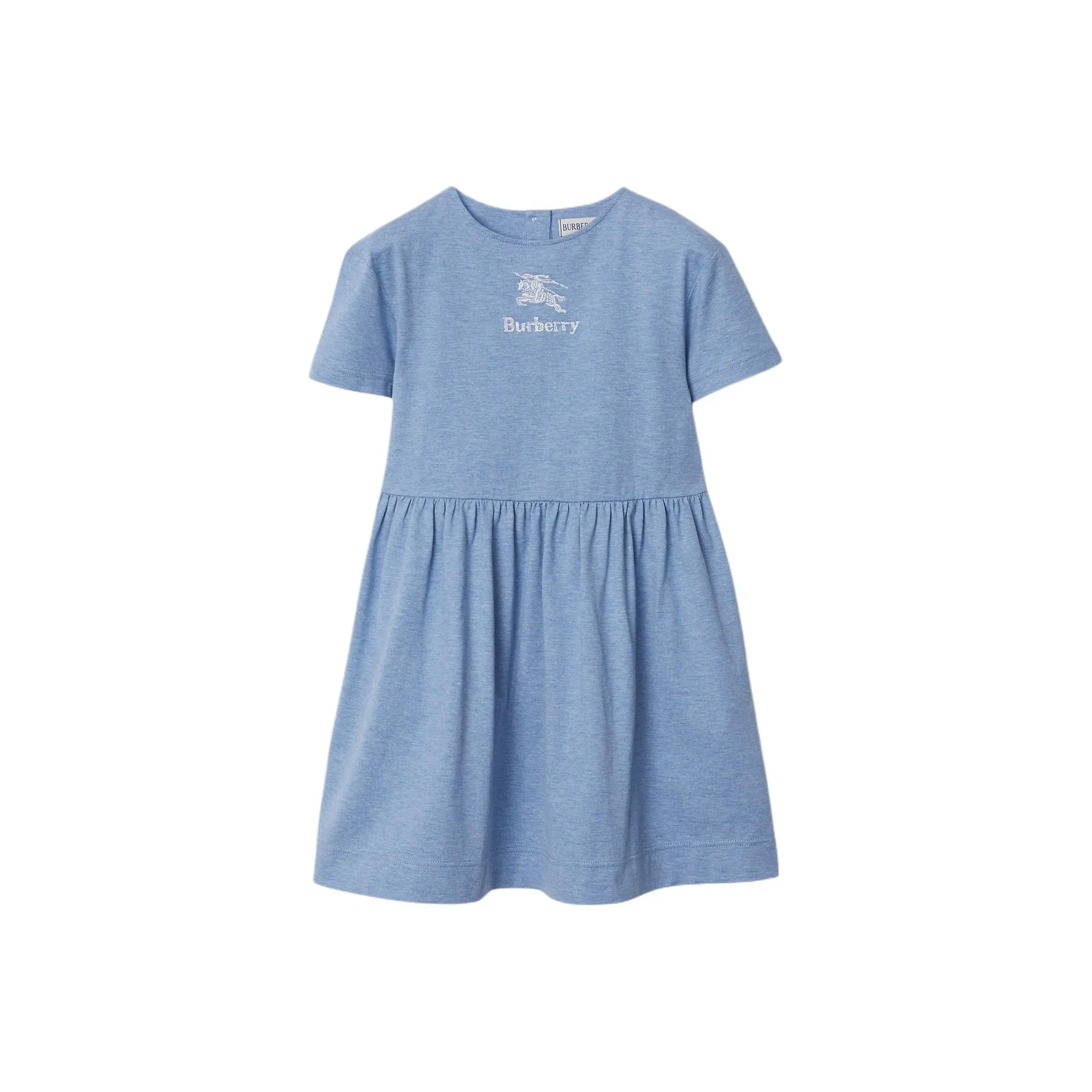Burberry SS24 Платье Детское Светло-Синий Фотиния Серый