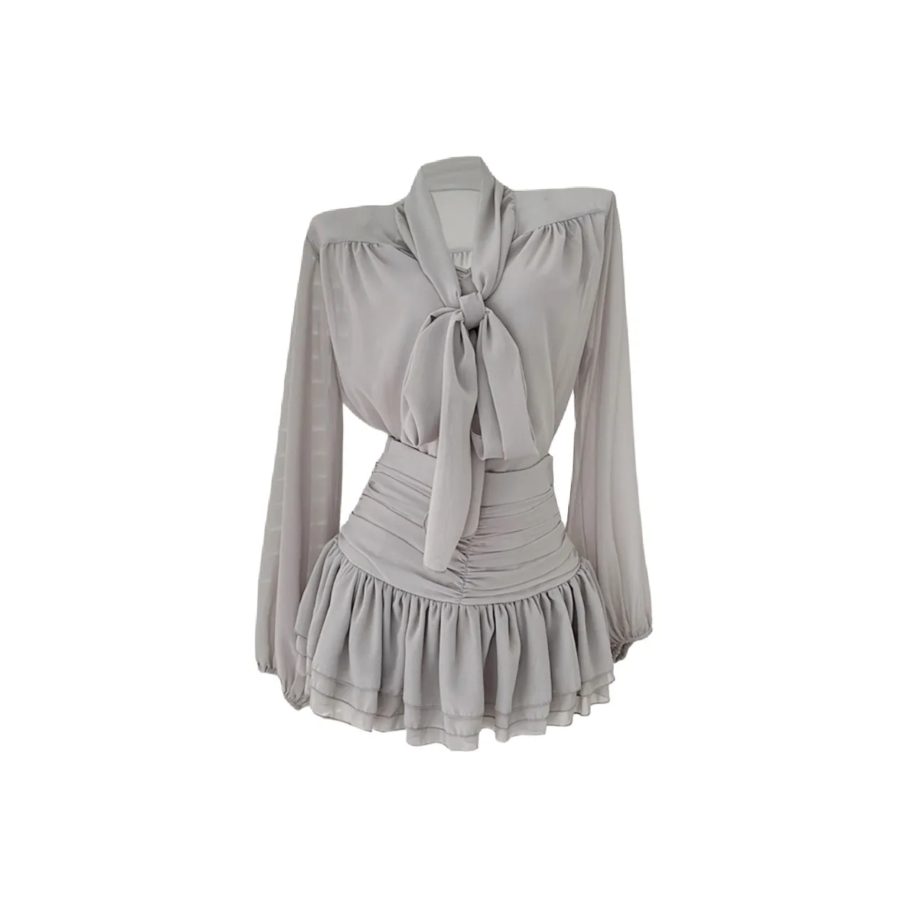 Icicofficial Комплект с юбкой Женские Светло-серый