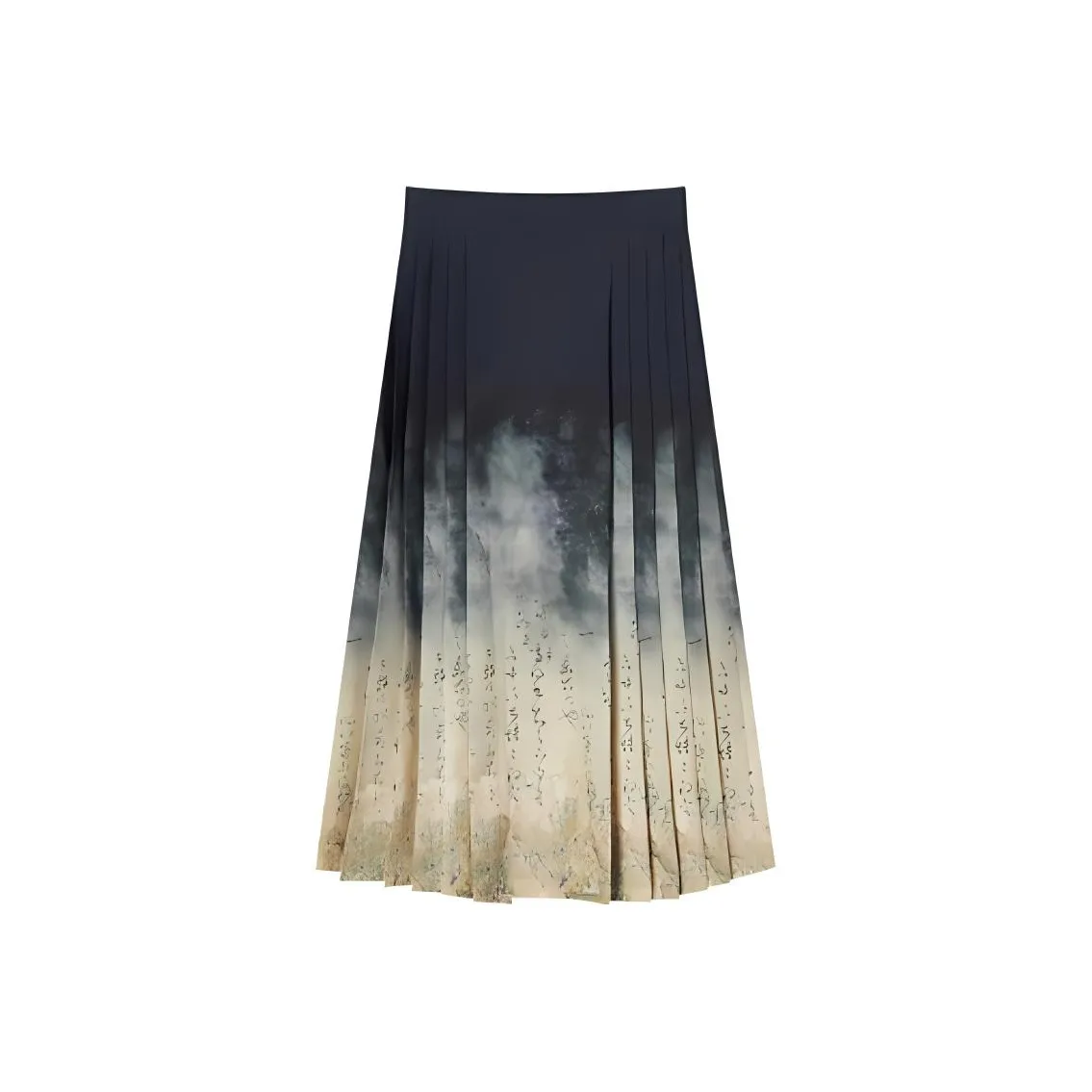 EICHITOO Повседневный длинный юбка женский черный узор