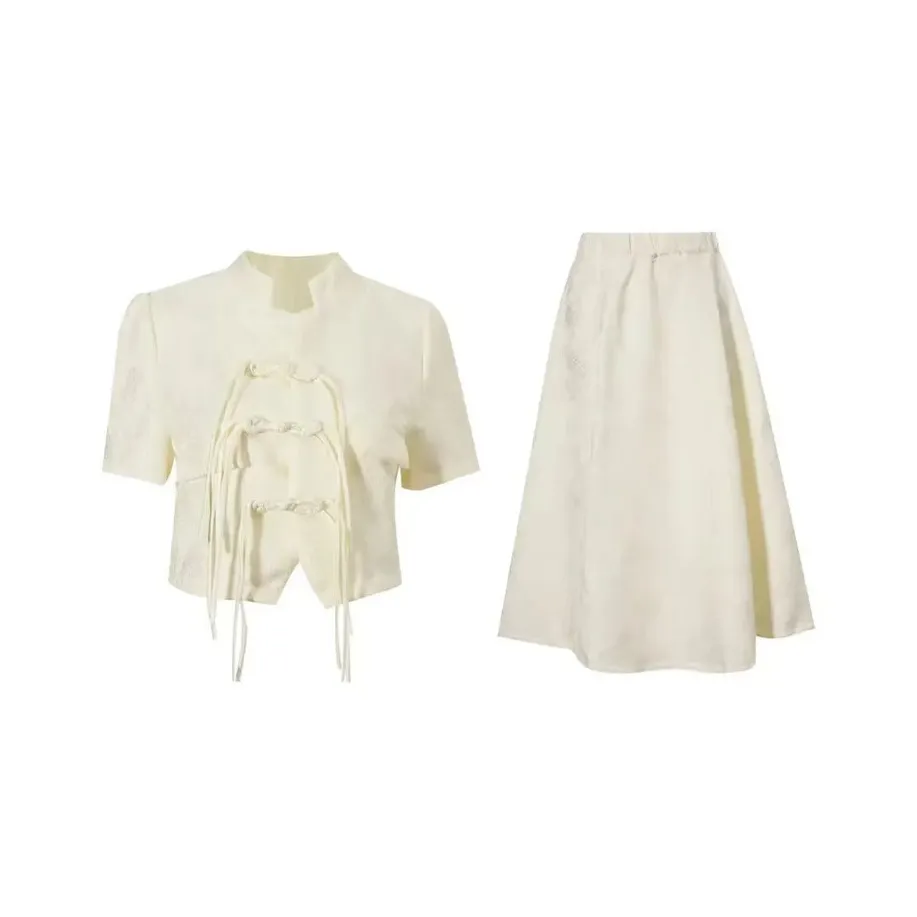 AFGGD Skirt Set Women's Apricot