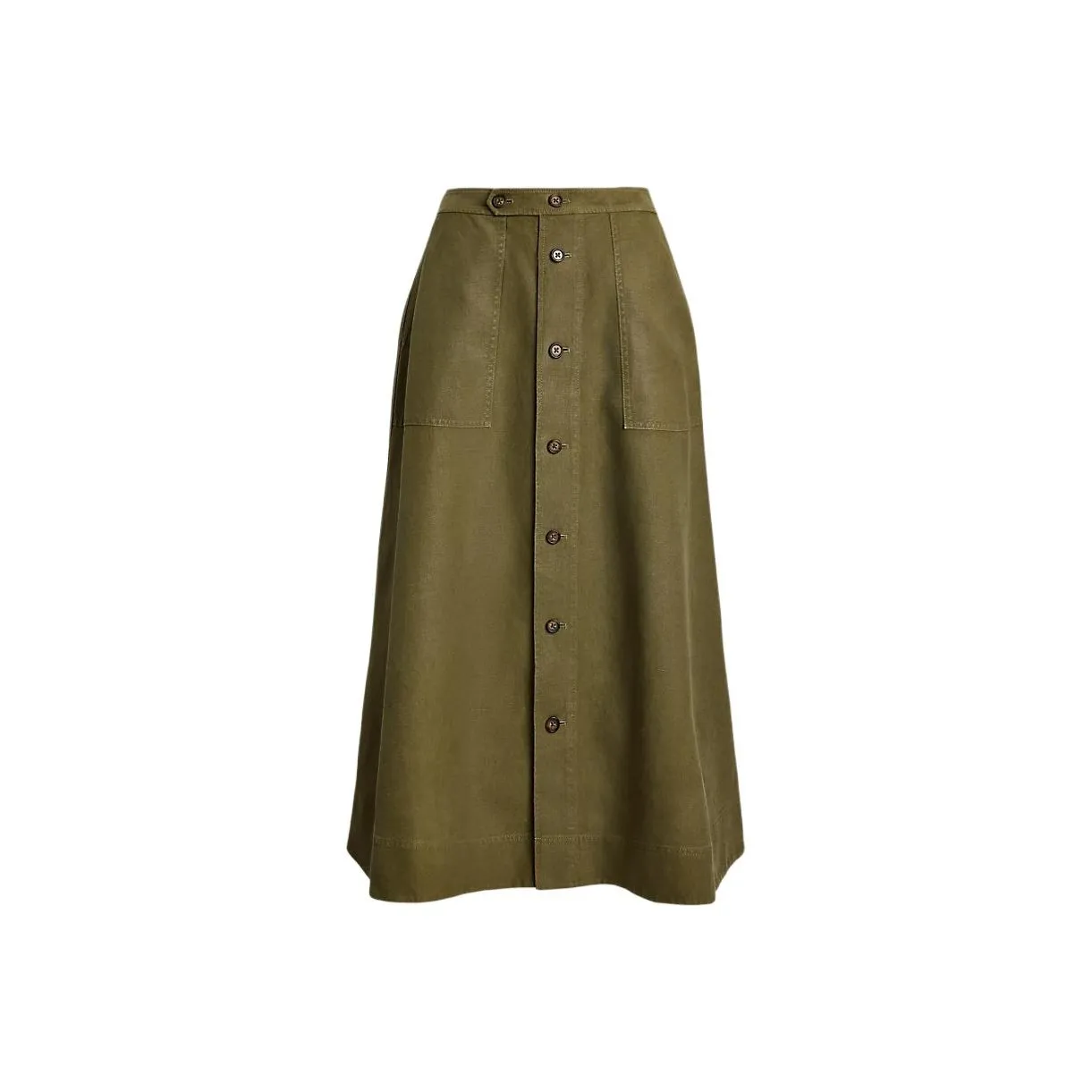 Polo Ralph Lauren A line Hemp Midi Skirt
