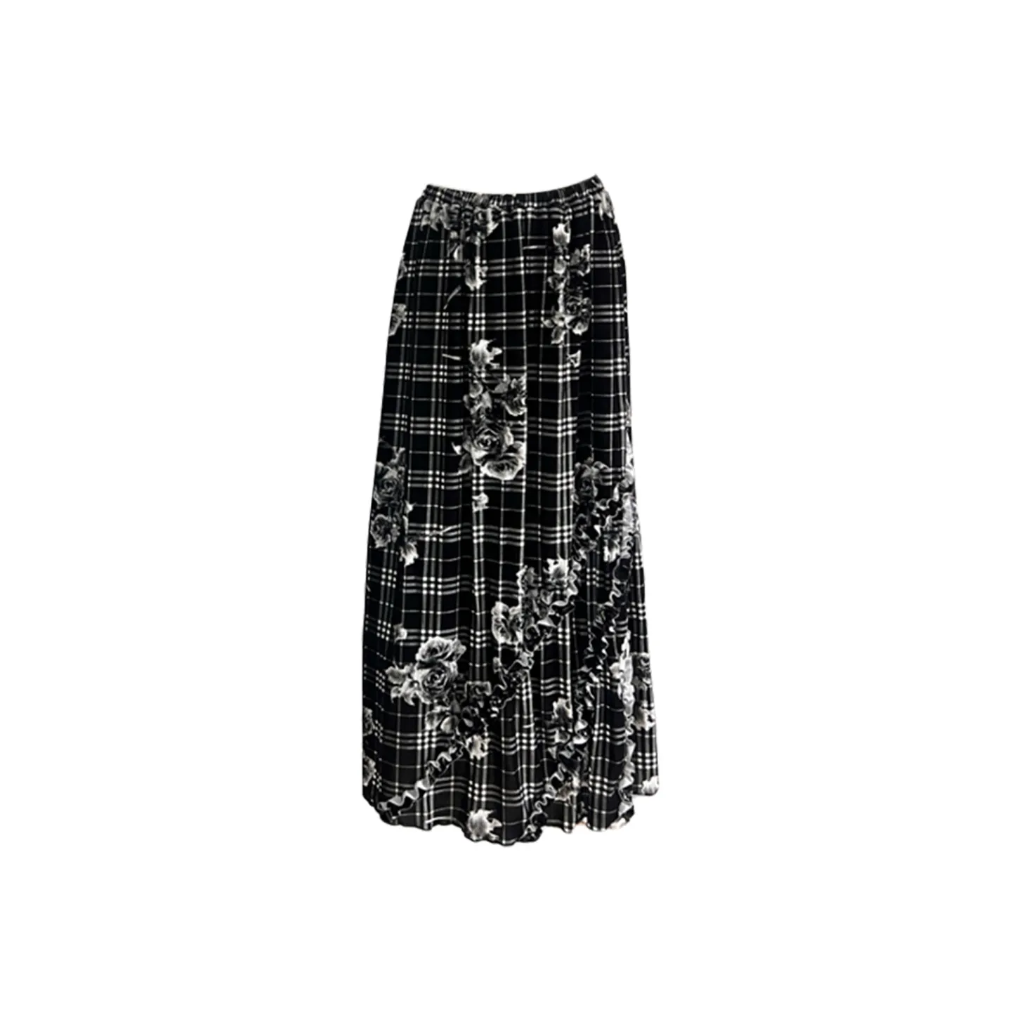 GTLA Повседневный Длинный Юбка Женские Черный