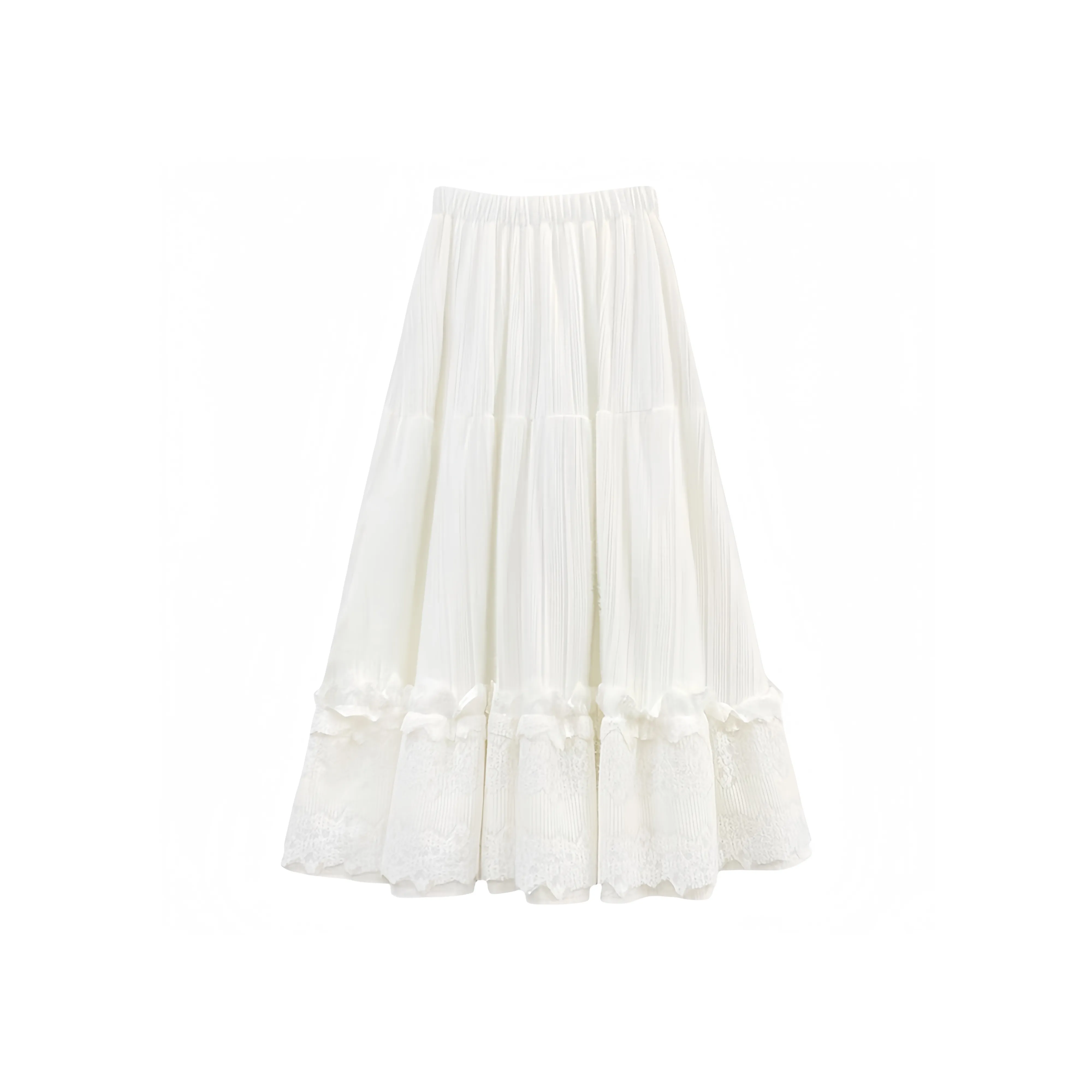 MIMOSA CHUR Повседневный Длинный Юбка Женские Абрикос