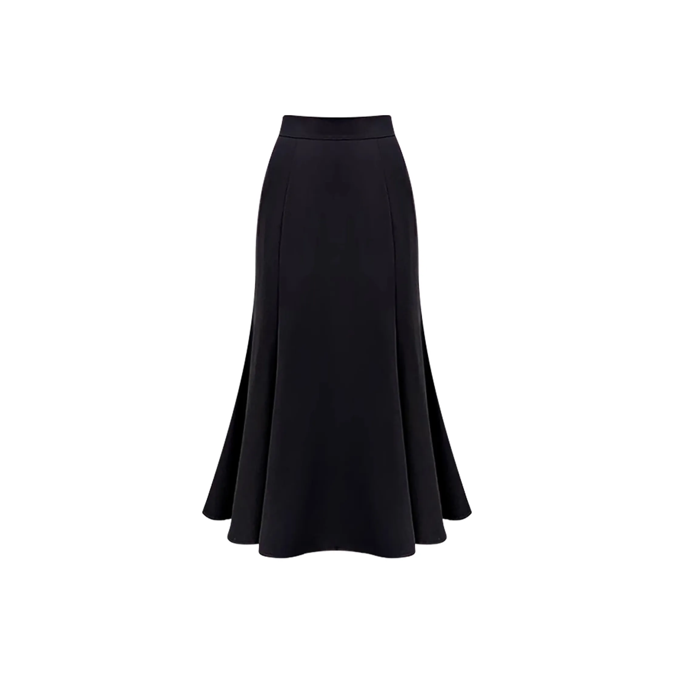 Wbwq Повседневный Длинный Юбка Женские Черный