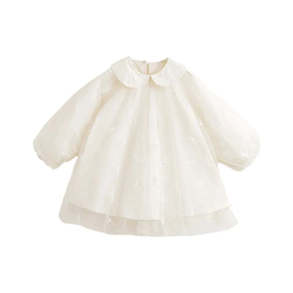 MARC JANIE Детское платье цвет экрю