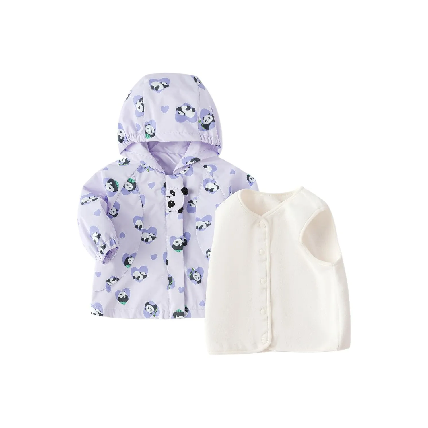 Balabala x LELEQU LIANMINGKUAN Повседневная спортивная одежда Фиолетовый Тон Младенец и малыш