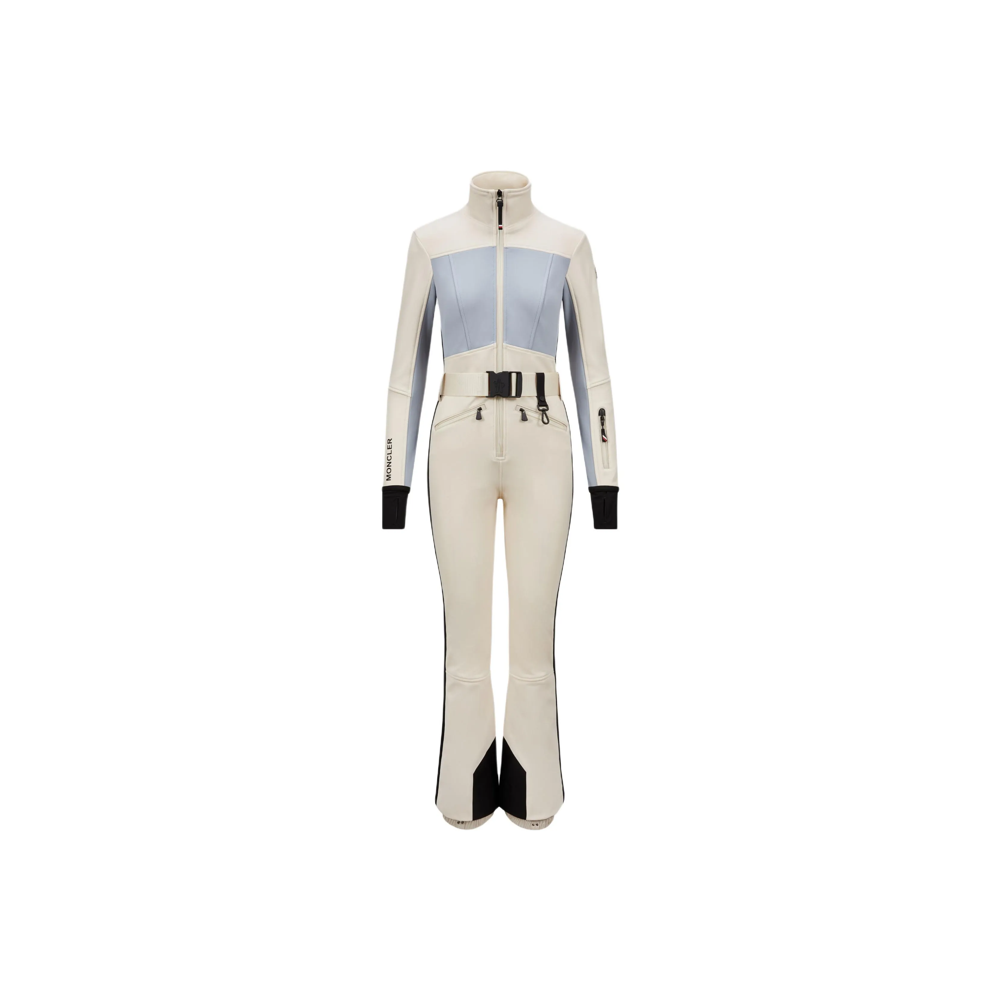 Moncler FW24 Ski Coverall Women's White Light Blue