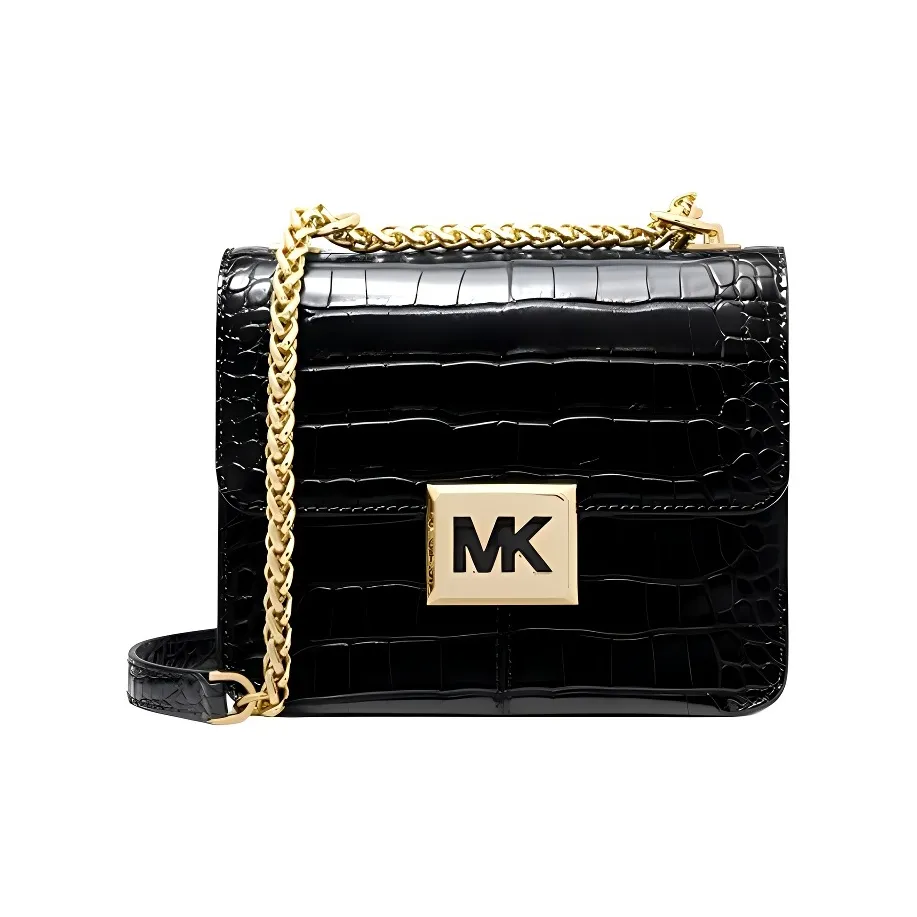 MICHAEL KORS Sonia Leather Shoulder Bag, Crossbody Bag Regular Women's Black