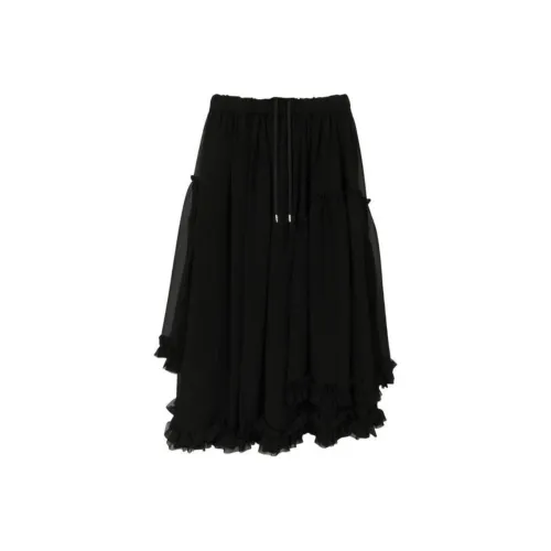COMME DES GARCONS SHIRT Черная Женская Повседневная Длинная Юбка