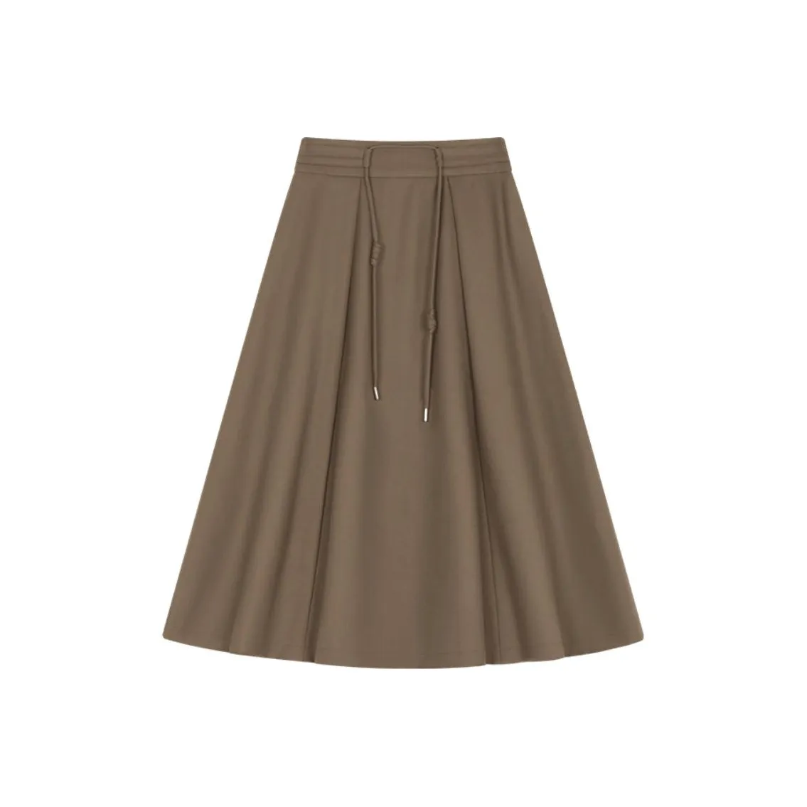 IHIMI Повседневный Длинный Юбка Женская Коричневый Зеленый
