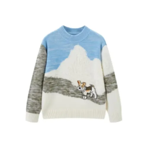 Mini Peace Синий Kids Свитеры