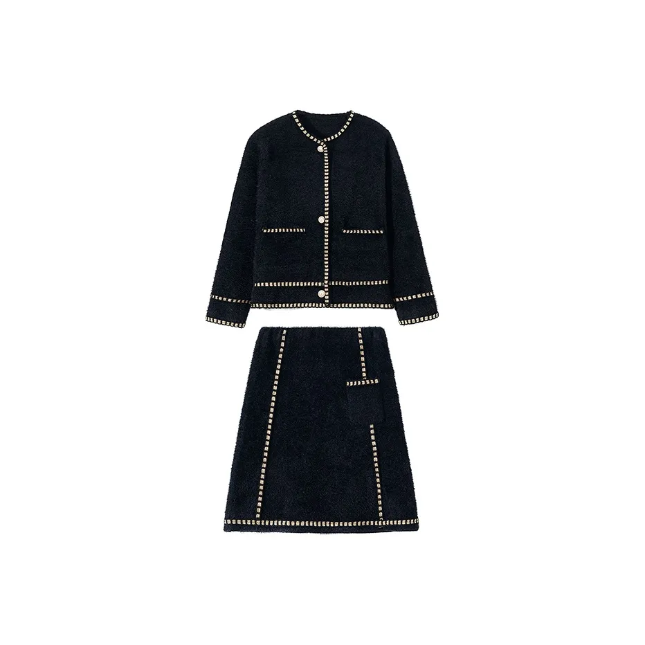 RED DRAGONFLY Комплект с юбкой Женские Черный