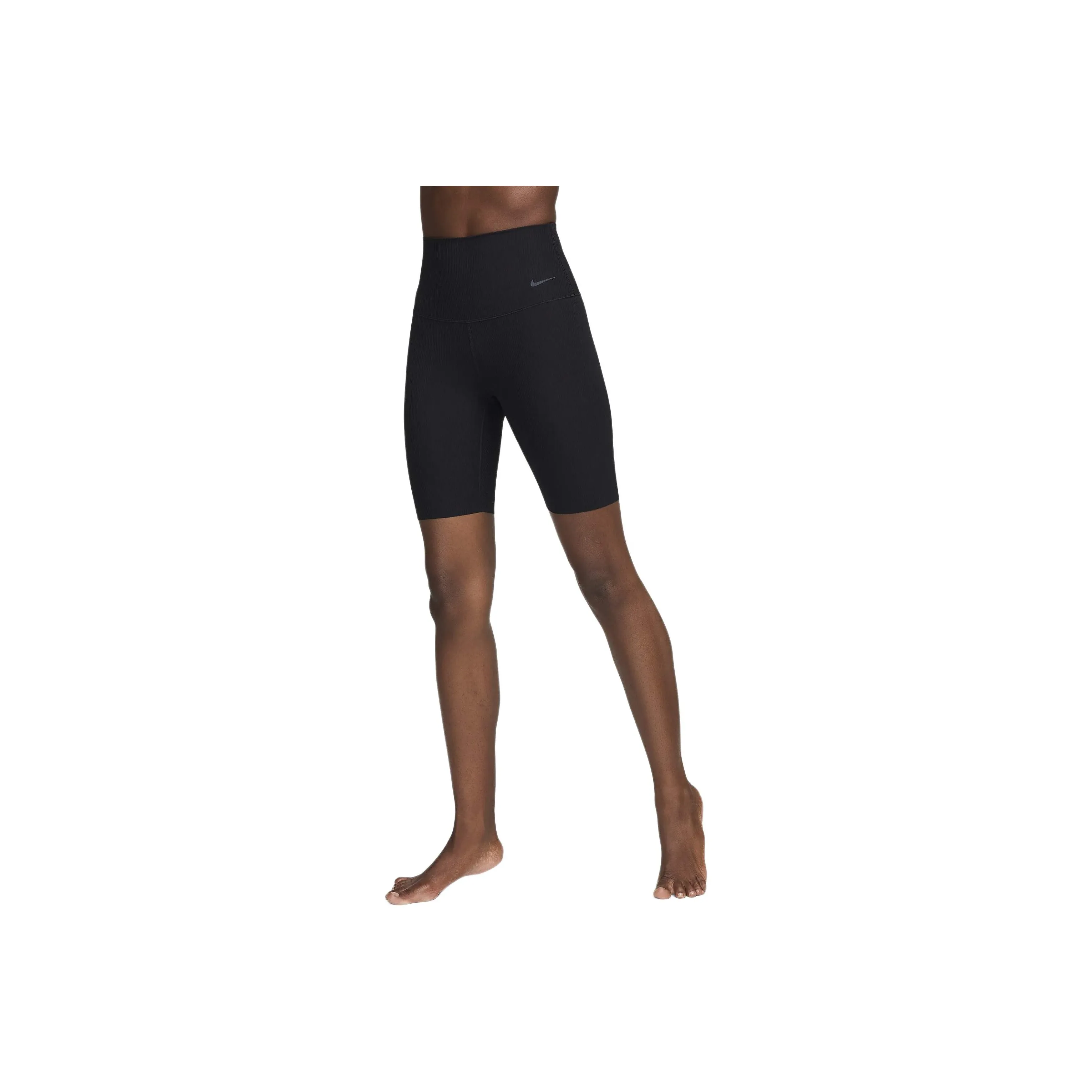 Nike Zenvy Rib Women's Gentle Support High Waisted 8' Biker Shorts