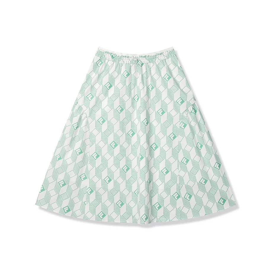 FILA Повседневный Длинный Юбка Женские Солнце Белый