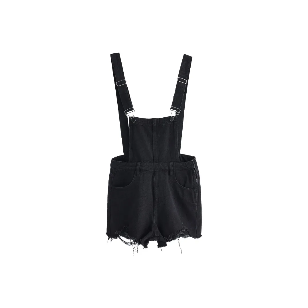 Wen Shan Denim Shorts Women's Black