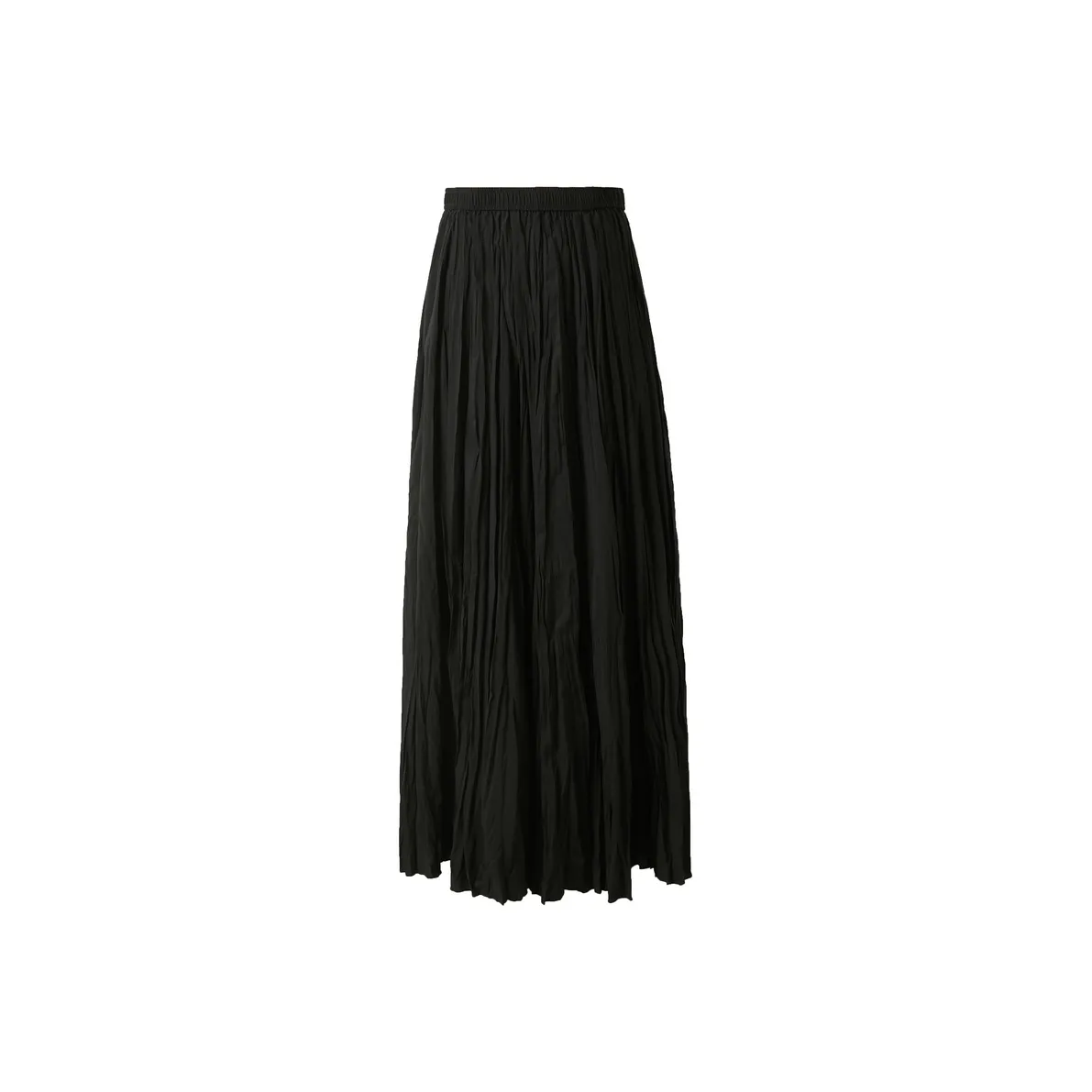 3COLOUR Casual Long Skirt Women's Classic Black
