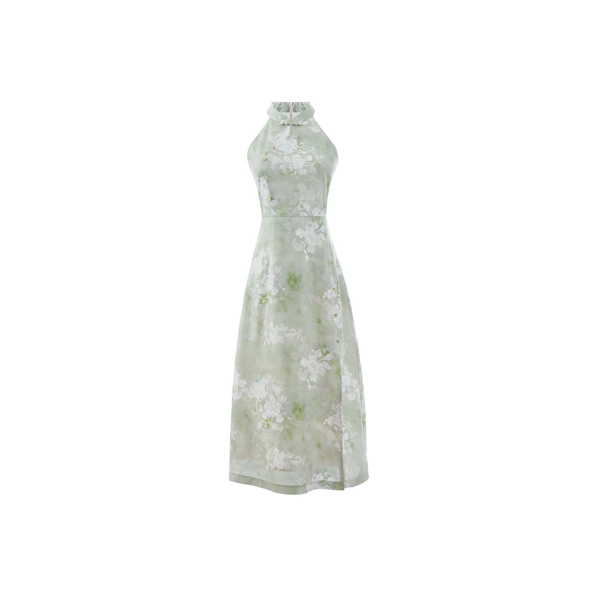 Blovelan Cheongsam Women's Ink Green