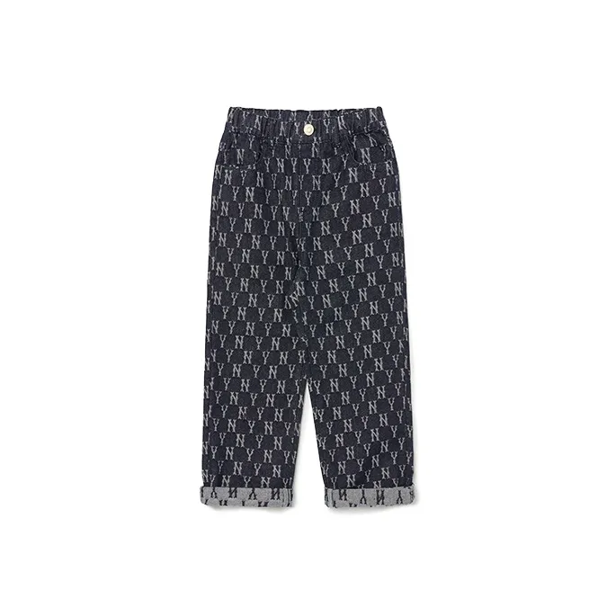 MLB Джинсы FW22 Темно-Морской Синий Детский