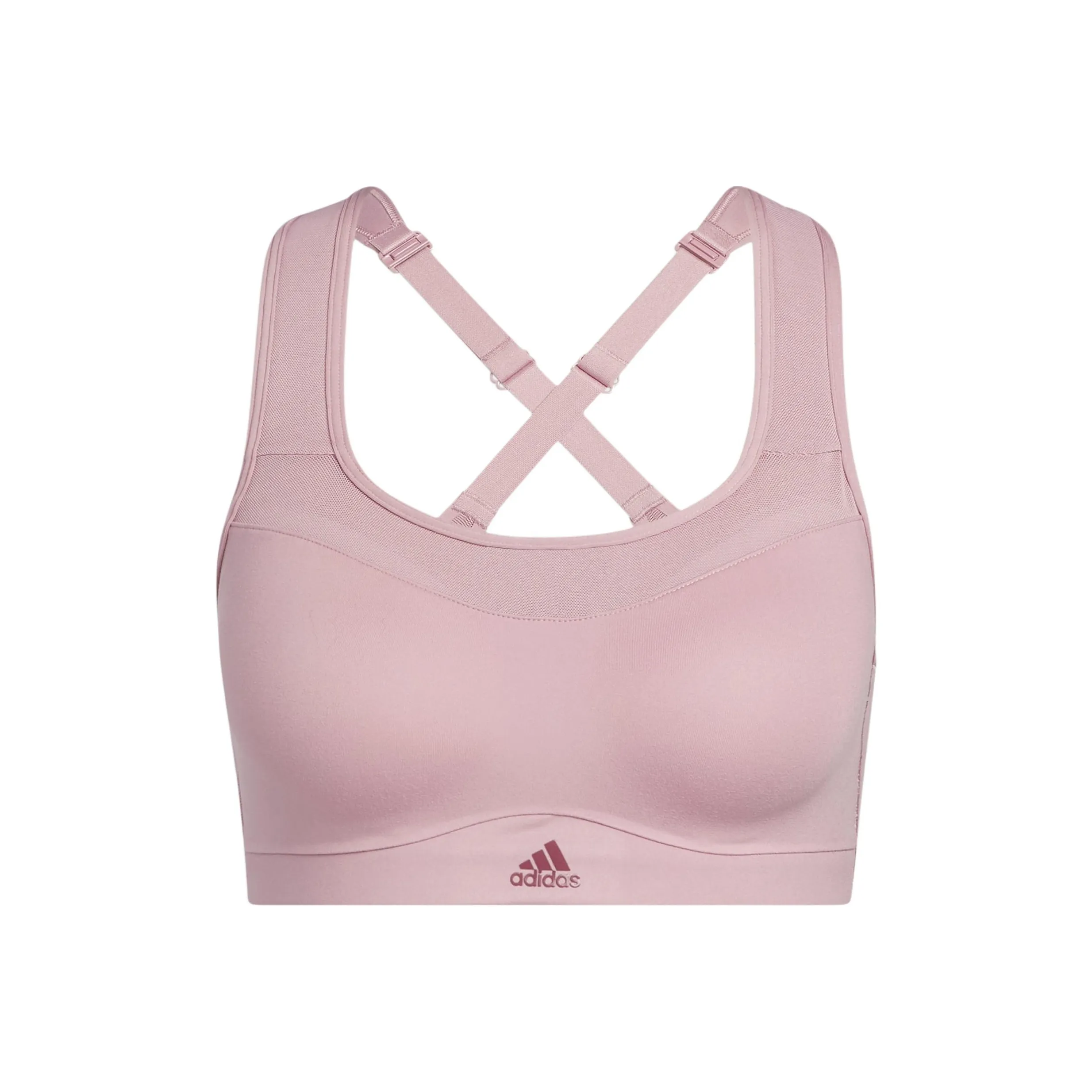 Adidas TLRD IMPACT Высокая Поддержка Бюстгальтер Спортивное Нижнее Женское Фиолетово-Розовый